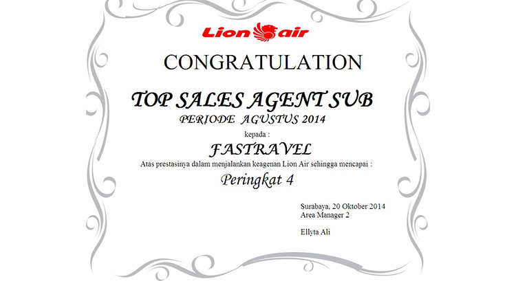 Lion air agent