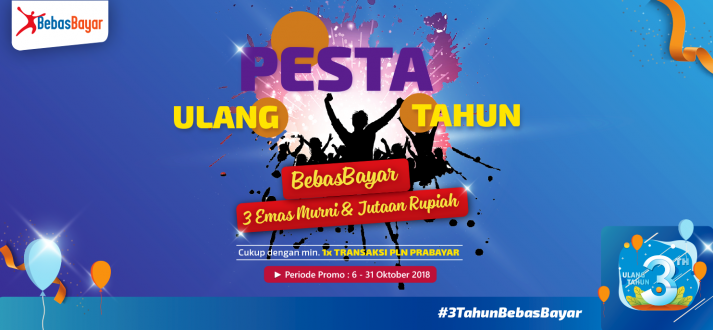 PESTA Ulang Tahun BebasBayar