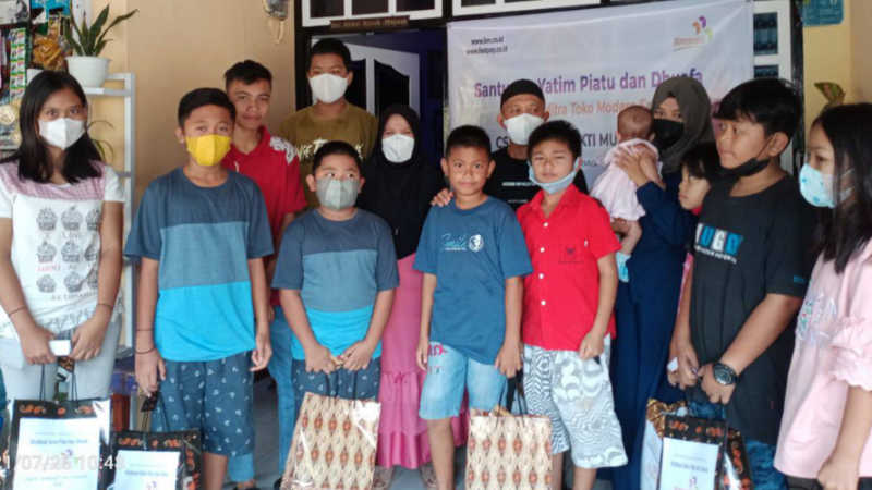 Bimasakticare Bersama Mitra Fastpay Kotamobagu Selenggarakan Santunan Anak Yatim Piatu dan Dhuafa